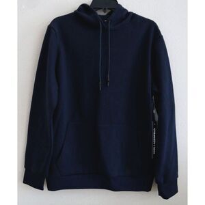 Karl Lagerfeld Paris LM2K3962 Men's Sz S Navy Loose Fit Long Sleeve Hoodie